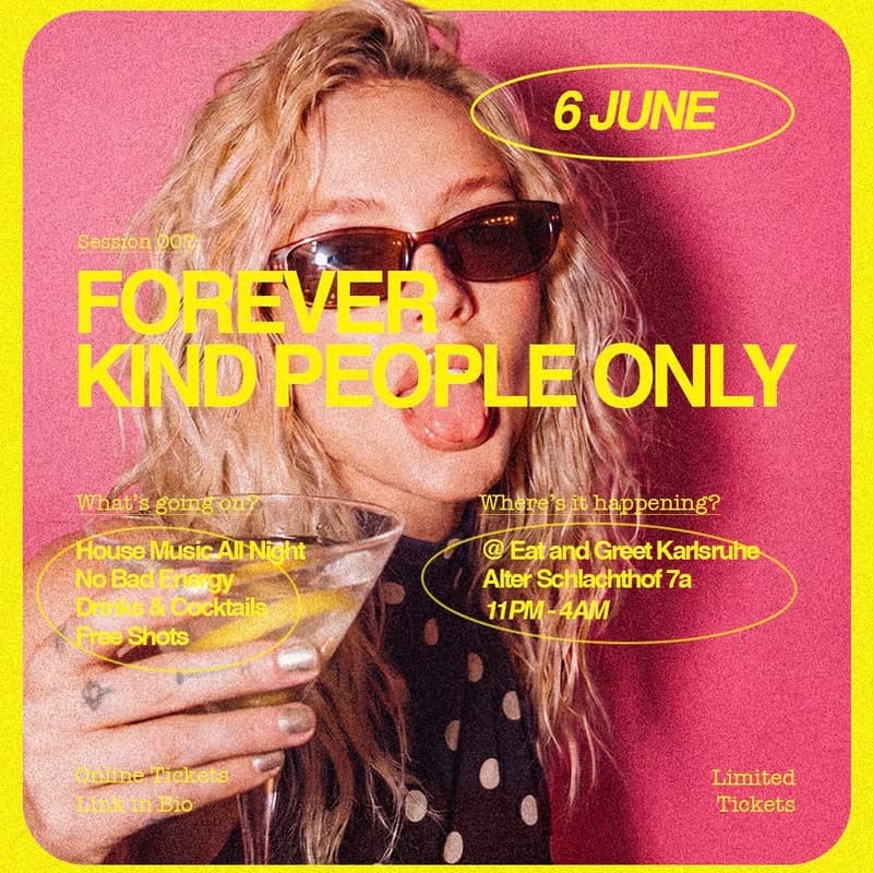 Flyer: Session 007, Sat · June 6, 2026 – Eat and Greet, Karlsruhe
