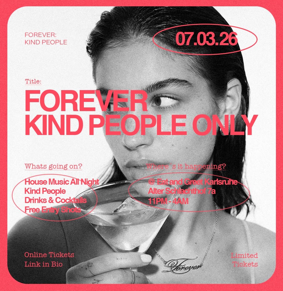 Flyer: Session 005, Sat · March 7, 2026 – Eat and Greet, Karlsruhe